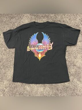 Journey Infinity Wings T-Shirt Men’s 2XL Rock Band Legend Ring Spun Cotton